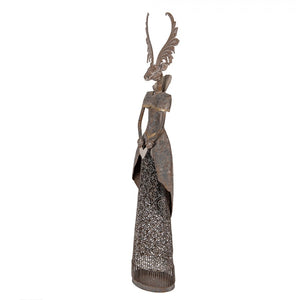Deko-Figur 'Hirsch' XL bronce-braun