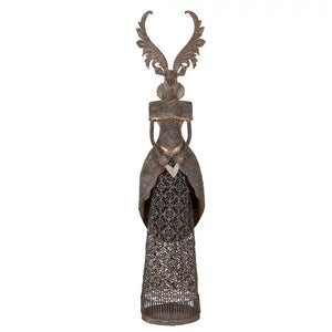 Deko-Figur 'Hirsch' XL bronce-braun