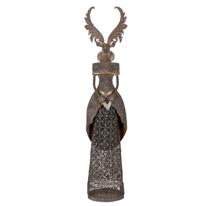 Deko-Figur 'Hirsch' XL bronce-braun