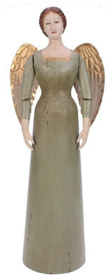 Metall-Engel antik grün 