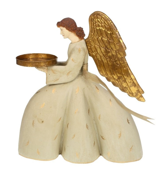 Engel mit Schale kniend