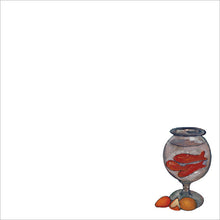 Laden Sie das Bild in den Galerie-Viewer, Klebezettel &#39;Stillleben mit Goldfischglas&#39;