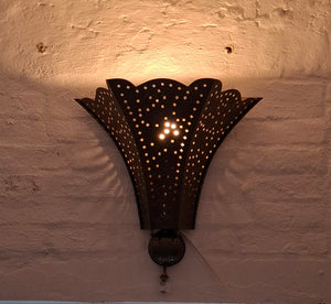 Wandlampe 'Casablanca' alt-gold