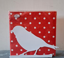 Laden Sie das Bild in den Galerie-Viewer, Servietten-Halter 'Vogel' white