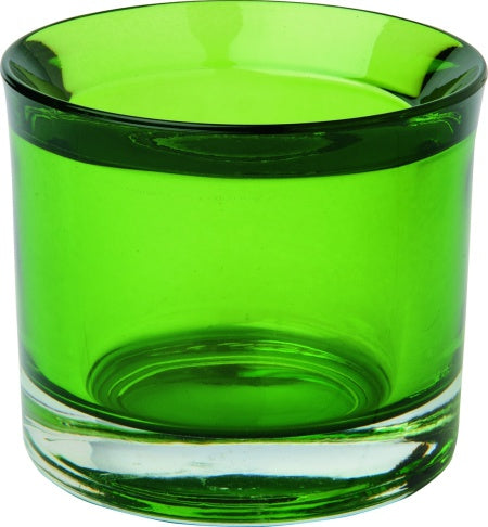 Glas-Teelicht-Halter CUP grün