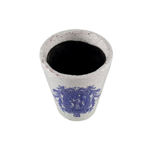 Vase 'Delfs antik' blau klein