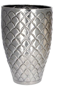 Metall-Vase Quentin, silber