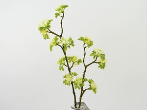 Blüten-Zweig Gerhild 53cm, creme-grün