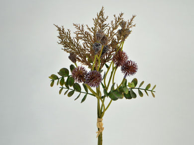 Wildblumen-Bündel x3, grün-grau-braun