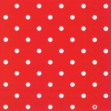 Lunch-Servietten 'Little Dots' red