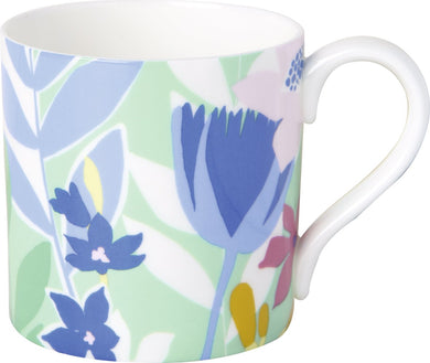 Porzellan-Tasse 'Flower Collage' light green