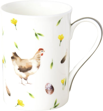 Porzellan-Tasse 'Helene' white grey