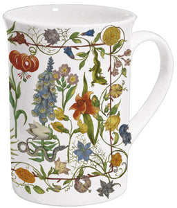 Porzellan-Tasse 'Gartenblumen'