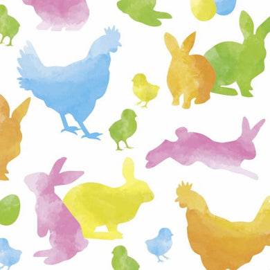 Cocktail-Servietten 'Colourful Rabbits'