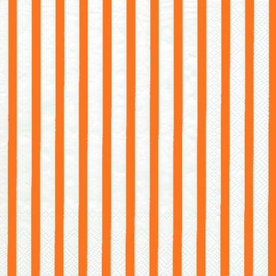 Cocktail-Srvietten 'Stripes again', white orange