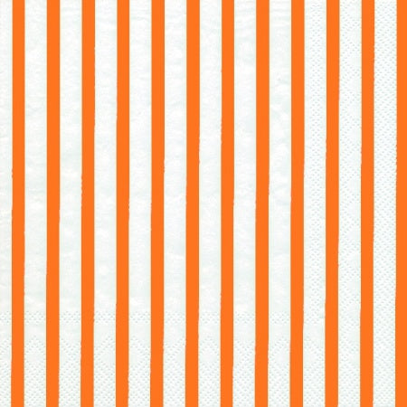 Cocktail-Srvietten 'Stripes again', white orange