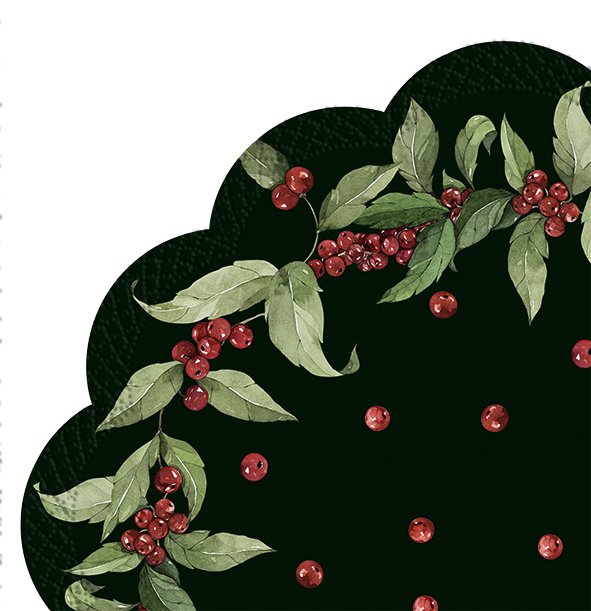 Rondo-Servietten 'Leander' dark green