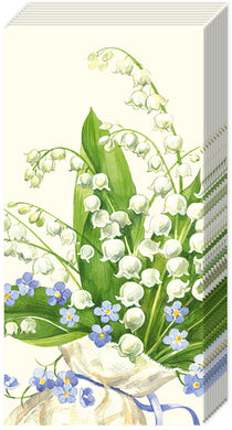 Taschentücher 'Convallaria' cream