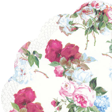 Rondo-Servietten 'Scarlett' white