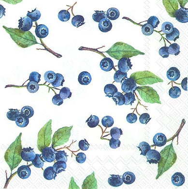Cocktail-Servietten 'Blueberries'