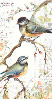 Buffet-Servietten 'Happy little Titmice'