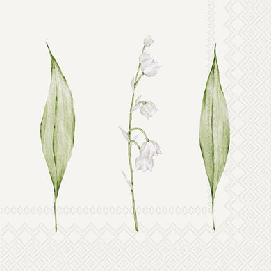 Lunch-Servietten 'Lily of the Valley' cream