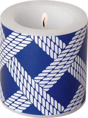 Windlicht 'Sailor's Rope' blue klein