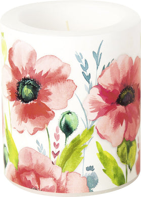 Wachs-Windlicht 'Mohana' cream