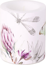 Laden Sie das Bild in den Galerie-Viewer, Wachs-Windlicht &#39;Layana&#39; rose