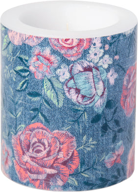 Windlicht 'Denim Rose'