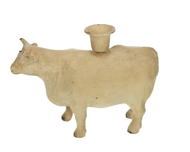 Kerzenhalter Kuh, creme